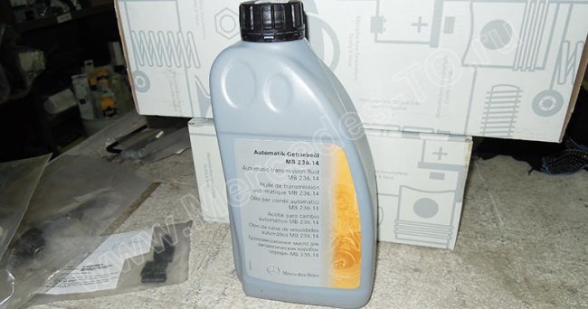 Оригинальное трансмисионное масло для АКПП Мерседес / зеленое масло в допуском MB 236.14